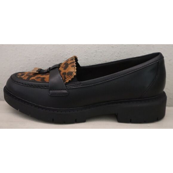 Clarks 26184751 Women's Sz 5M Leopard Print Leather Westlynn Bella Loafers - Picture 7 of 11